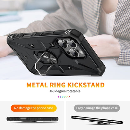 For iPhone 16 Pro Max Ring Holder Phone Case(Black) by buy2fix