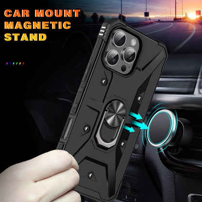 For iPhone 16 Pro Max Ring Holder Phone Case(Black) by buy2fix