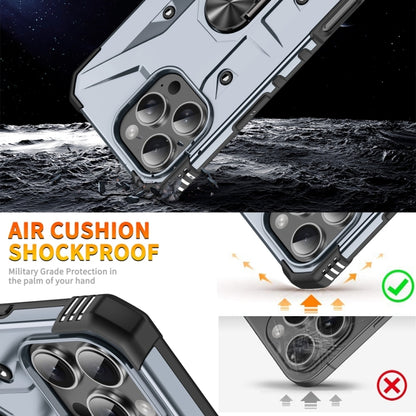 For iPhone 16 Pro Ring Holder Phone Case(Grey) by buy2fix