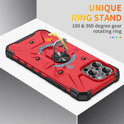For iPhone 16 Pro Ring Holder Phone Case(Red) by buy2fix