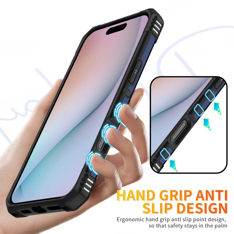 For iPhone 16 Pro Ring Holder Phone Case(Blue) by buy2fix