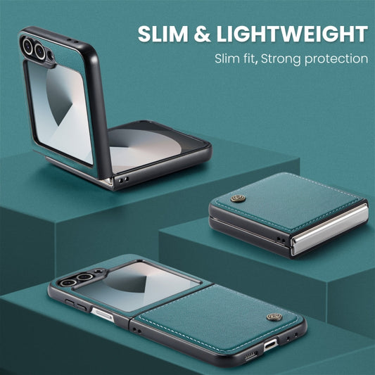 For Samsung Galaxy Z Flip6 / Flip7 FE CaseMe 023 Butterfly Buckle Litchi Texture RFID Anti-theft Leather Phone Case(Pearly Blue) - Galaxy Z Flip6 5G Cases by CaseMe | Online Shopping UK | buy2fix