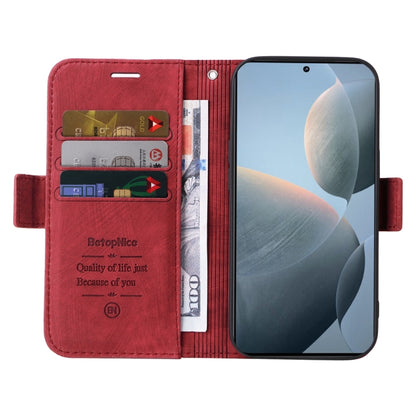 For Xiaomi Redmi K70 / K70 Pro 5G BETOPNICE Dual-side Buckle Leather Phone Case(Red) - Xiaomi Cases by BETOPNICE | Online Shopping UK | buy2fix