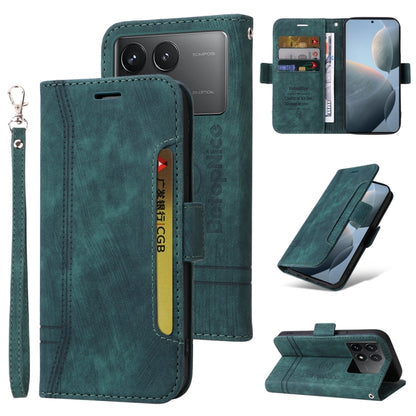 For Xiaomi Redmi K70 / K70 Pro 5G BETOPNICE Dual-side Buckle Leather Phone Case(Green) - Xiaomi Cases by BETOPNICE | Online Shopping UK | buy2fix