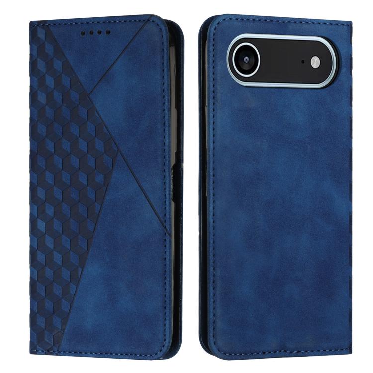 For iPhone Air Diamond Splicing Skin Feel Magnetic Leather Phone Case(Blue) - iPhone Air Cases by buy2fix | Online Shopping UK | buy2fix