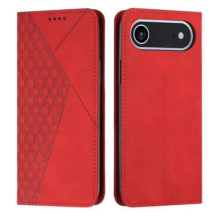 For iPhone Air Diamond Splicing Skin Feel Magnetic Leather Phone Case(Red) - iPhone Air Cases by buy2fix | Online Shopping UK | buy2fix