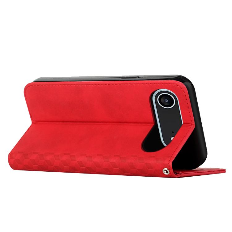 For iPhone Air Diamond Splicing Skin Feel Magnetic Leather Phone Case(Red) - iPhone Air Cases by buy2fix | Online Shopping UK | buy2fix