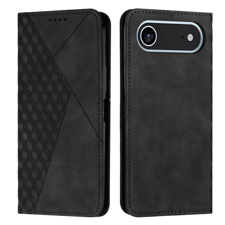 For iPhone Air Diamond Splicing Skin Feel Magnetic Leather Phone Case(Black) - iPhone Air Cases by buy2fix | Online Shopping UK | buy2fix