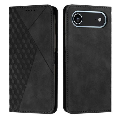 For iPhone Air Diamond Splicing Skin Feel Magnetic Leather Phone Case(Black) - iPhone Air Cases by buy2fix | Online Shopping UK | buy2fix