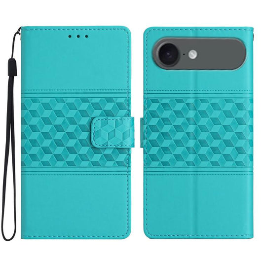 For iPhone Air Diamond Embossed Skin Feel Leather Phone Case(Blue) - iPhone Air Cases by buy2fix | Online Shopping UK | buy2fix