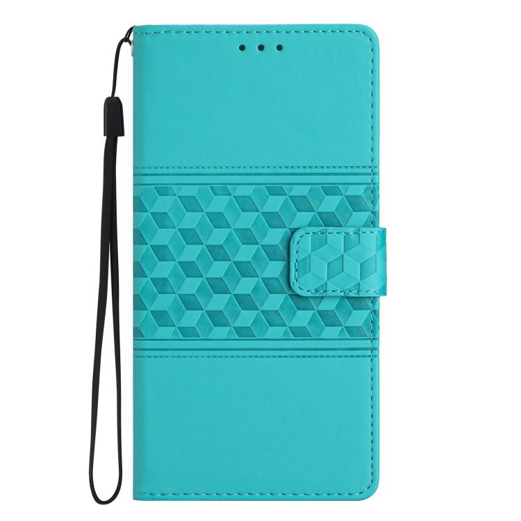 For iPhone Air Diamond Embossed Skin Feel Leather Phone Case(Blue) - iPhone Air Cases by buy2fix | Online Shopping UK | buy2fix