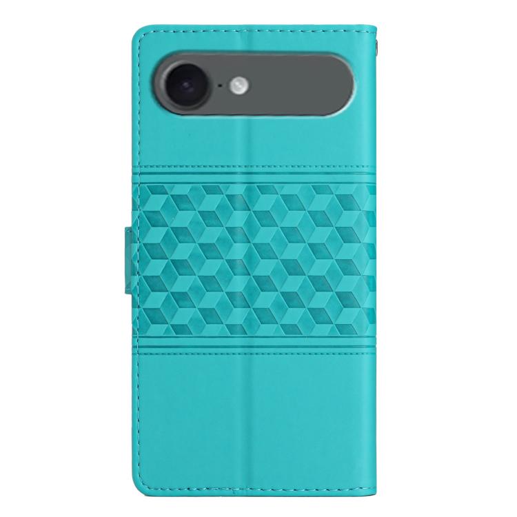 For iPhone Air Diamond Embossed Skin Feel Leather Phone Case(Blue) - iPhone Air Cases by buy2fix | Online Shopping UK | buy2fix