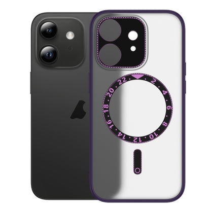 For iPhone 12 Dial Plate Magsafe Phone Case(Purple) by buy2fix