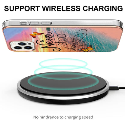 For iPhone 16 Pro Max Electroplating Pattern IMD TPU Shockproof Case(Dream Chasing Butterfly) by buy2fix