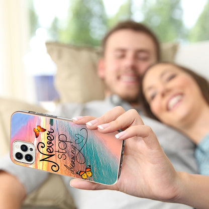 For iPhone 16 Pro Max Electroplating Pattern IMD TPU Shockproof Case(Dream Chasing Butterfly) by buy2fix