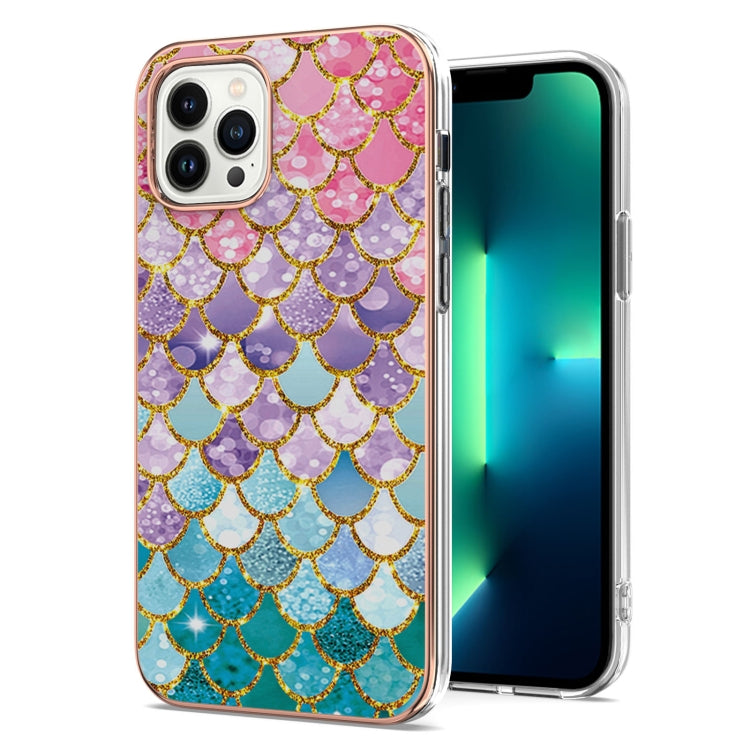 For iPhone 16 Pro Electroplating Pattern IMD TPU Shockproof Case(Colorful Scales) by buy2fix