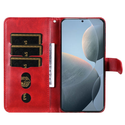 For Xiaomi Redmi K70 / K70 Pro Fashion Calf Texture Zipper Leather Phone Case(Red) - Xiaomi Cases by buy2fix | Online Shopping UK | buy2fix