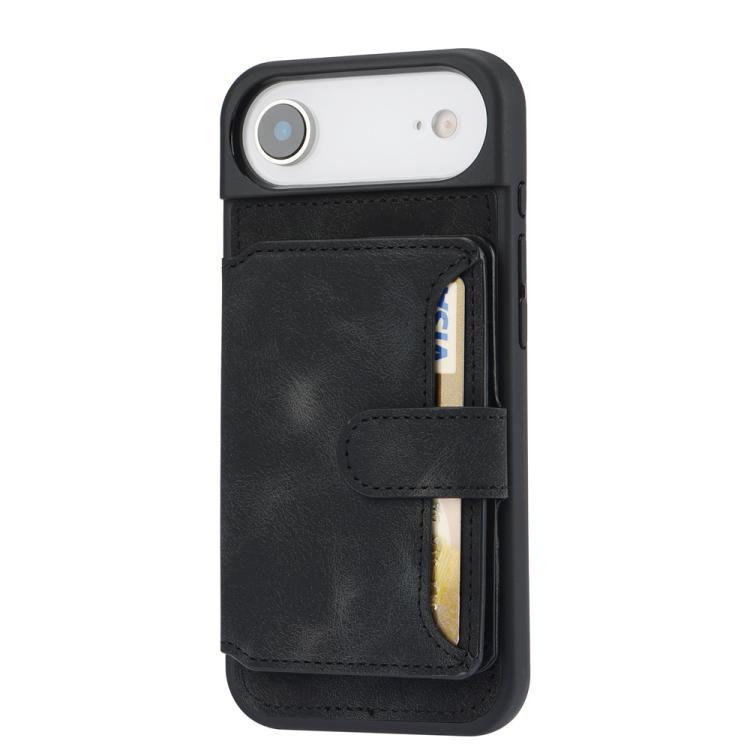For iPhone Air Skin Feel Dream RFID Anti-theft PU Card Bag Phone Case(Black) - iPhone Air Cases by buy2fix | Online Shopping UK | buy2fix