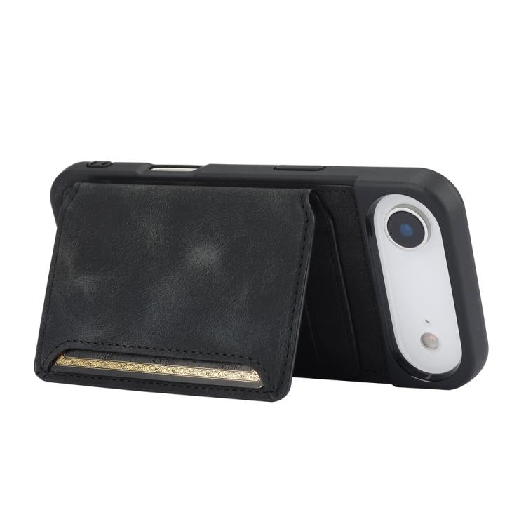 For iPhone Air Skin Feel Dream RFID Anti-theft PU Card Bag Phone Case(Black) - iPhone Air Cases by buy2fix | Online Shopping UK | buy2fix