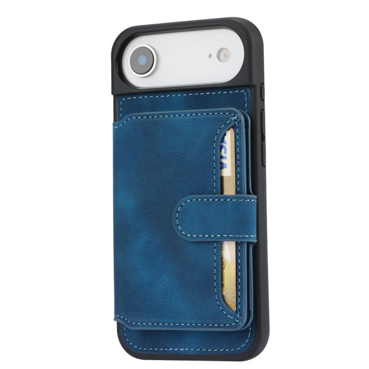 For iPhone Air Skin Feel Dream RFID Anti-theft PU Card Bag Phone Case(Peacock Blue) - iPhone Air Cases by buy2fix | Online Shopping UK | buy2fix