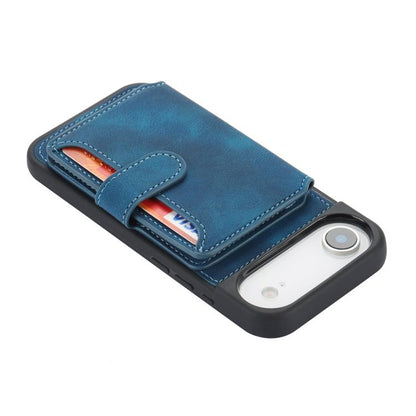 For iPhone Air Skin Feel Dream RFID Anti-theft PU Card Bag Phone Case(Peacock Blue) - iPhone Air Cases by buy2fix | Online Shopping UK | buy2fix