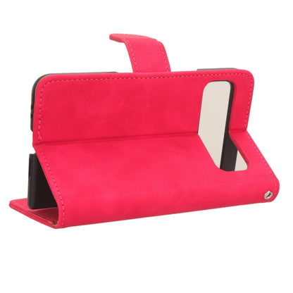 For Google Pixel Fold Skin Feel Magnetic Flip Leather Phone Case(Rose Red) by buy2fix