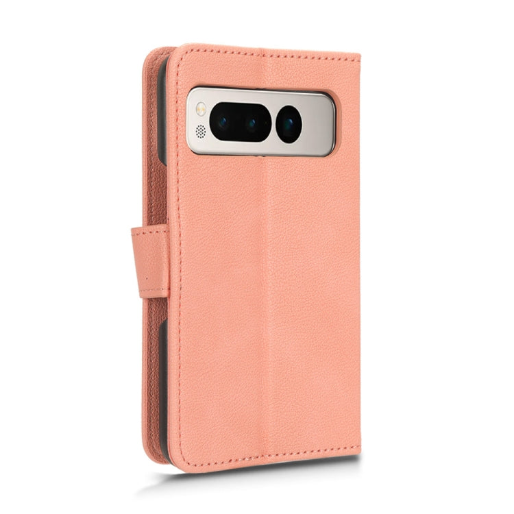 For Google Pixel Fold Lamb Texture Leather Phone Case(Pink) by buy2fix