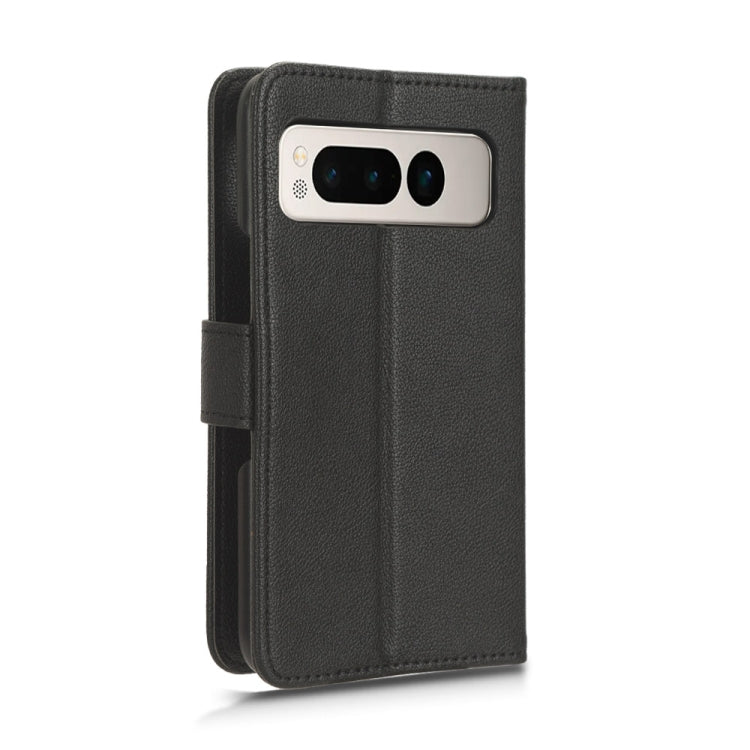 For Google Pixel Fold Lamb Texture Leather Phone Case(Black) by buy2fix