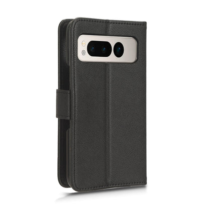 For Google Pixel Fold Lamb Texture Leather Phone Case(Black) by buy2fix