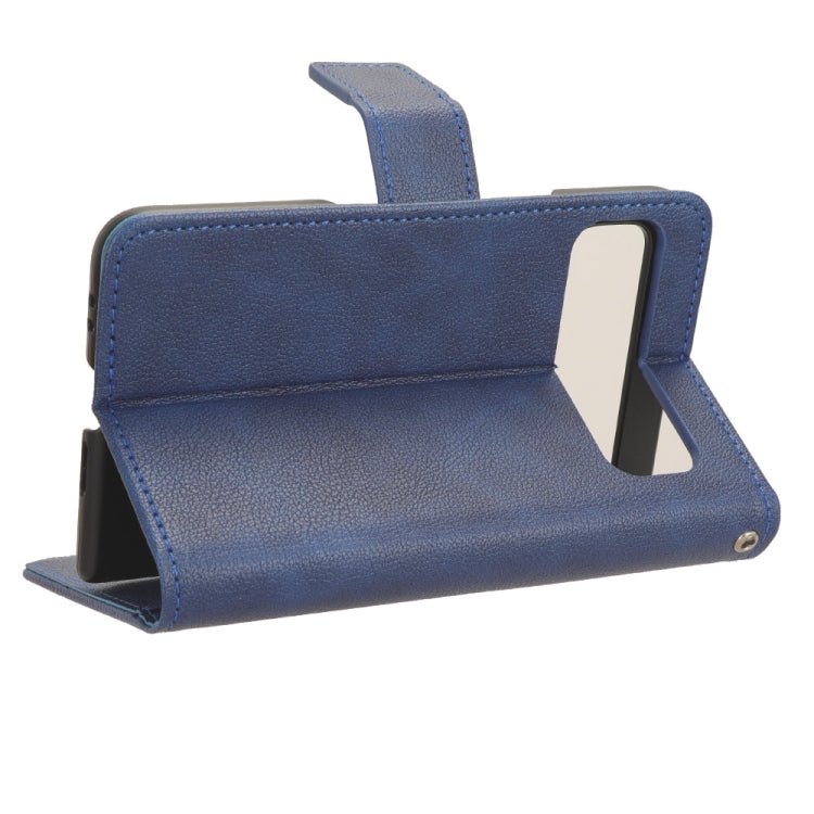 For Google Pixel Fold Lamb Texture Leather Phone Case(Blue) by buy2fix