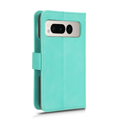 For Google Pixel Fold Lamb Texture Leather Phone Case(Green) by buy2fix