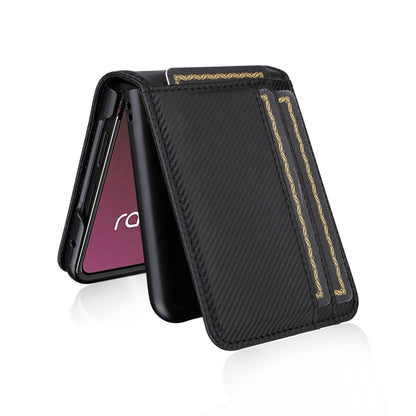 For Motorola Moto Razr 40 Ultra Card Slot PU Leather PC Phone Case(Black) by buy2fix