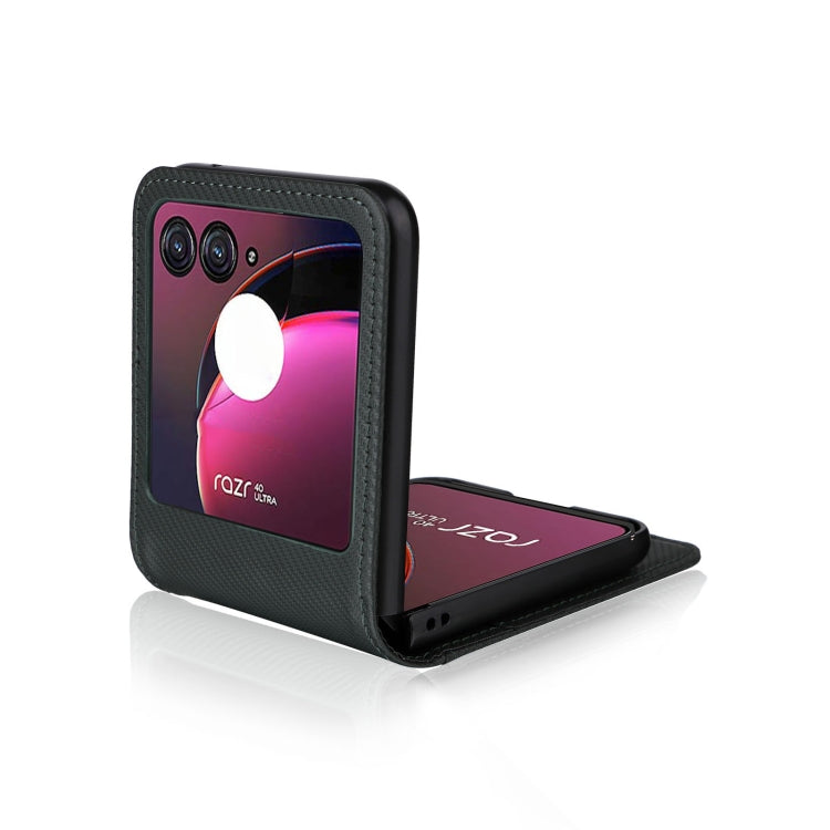 For Motorola Moto Razr 40 Ultra Card Slot PU Leather PC Phone Case(Green) by buy2fix