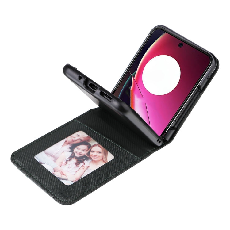 For Motorola Moto Razr 40 Ultra Card Slot PU Leather PC Phone Case(Green) by buy2fix