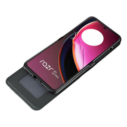 For Motorola Moto Razr 40 Ultra Card Slot PU Leather PC Phone Case(Green) by buy2fix