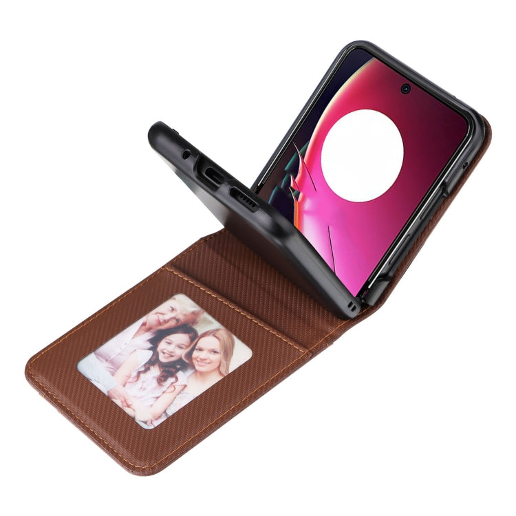 For Motorola Moto Razr 40 Ultra Card Slot PU Leather PC Phone Case(Brown) by buy2fix