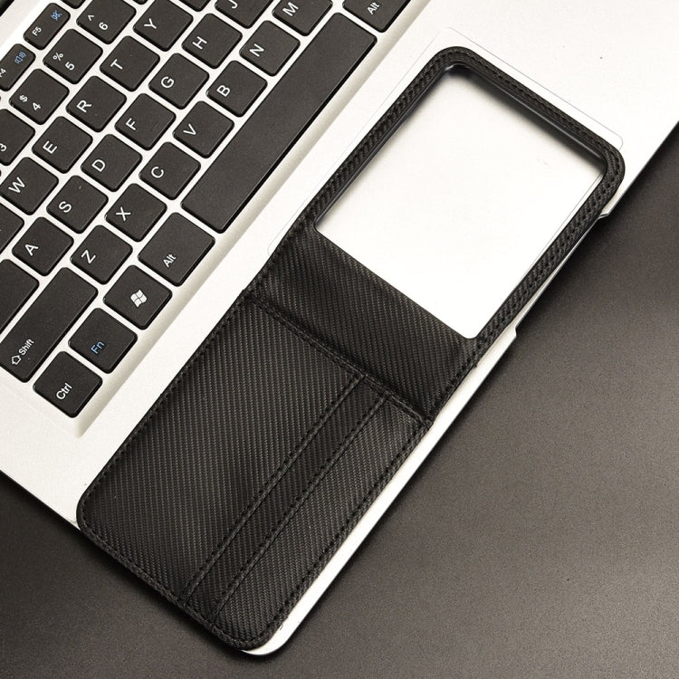 For Motorola Moto Razr 50 Ultra Card Slot PU Leather PC Phone Case(Black) by buy2fix