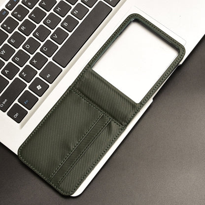 For Motorola Moto Razr 50 Ultra Card Slot PU Leather PC Phone Case(Green) by buy2fix