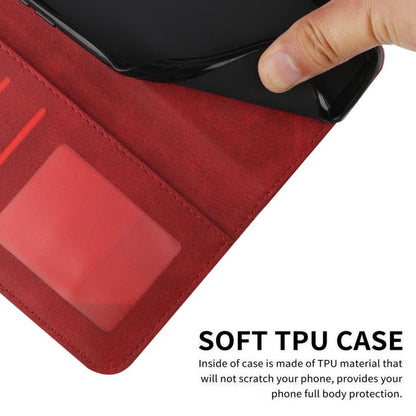 For iPhone Air Stitching Calf Texture Buckle Leather Phone Case(Red) - iPhone Air Cases by buy2fix | Online Shopping UK | buy2fix