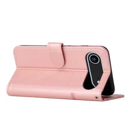 For iPhone Air Stitching Calf Texture Buckle Leather Phone Case(Rose Gold) - iPhone Air Cases by buy2fix | Online Shopping UK | buy2fix