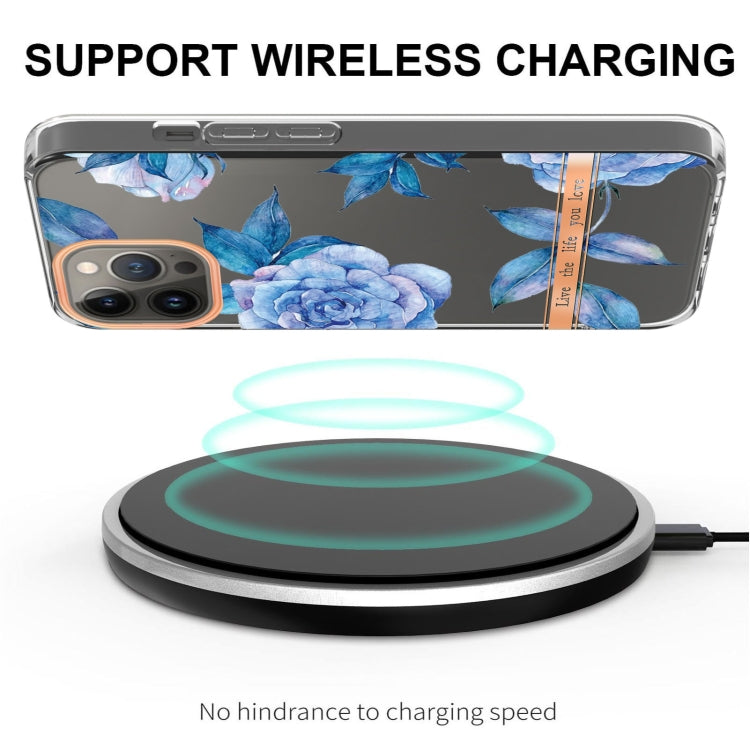 For iPhone 16 Pro Flowers and Plants Series IMD TPU Phone Case(Orchid Peony) by buy2fix