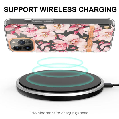 For iPhone 16 Pro Flowers and Plants Series IMD TPU Phone Case(Pink Gardenia) by buy2fix