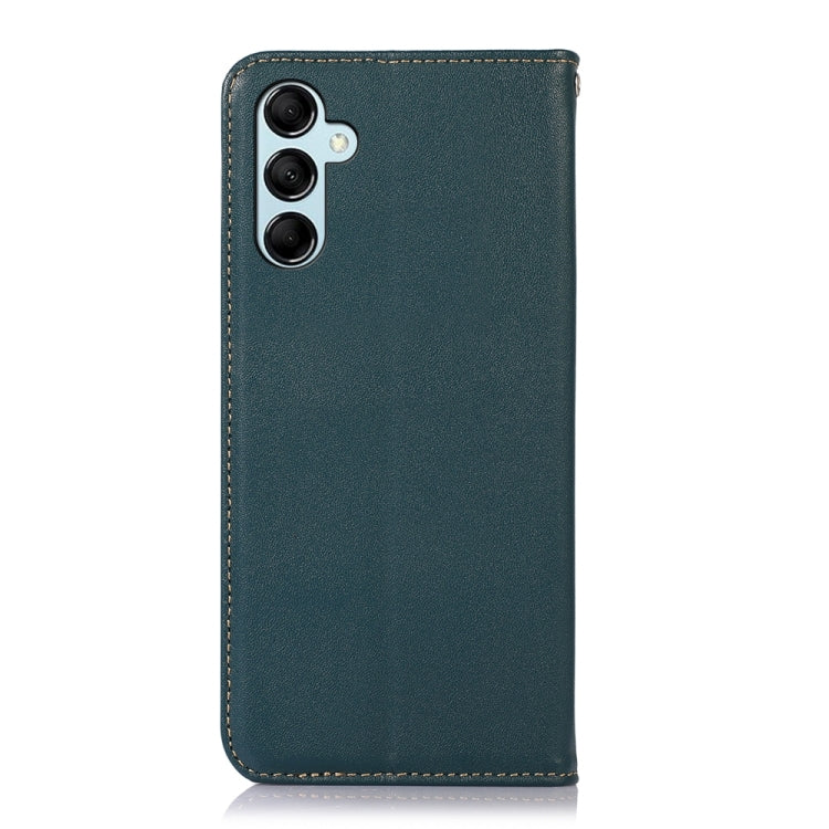 For Samsung Galaxy S24+ KHAZNEH Nappa Top Layer Cowhide Leather Phone Case(Green) - Galaxy Phone Cases by buy2fix | Online Shopping UK | buy2fix