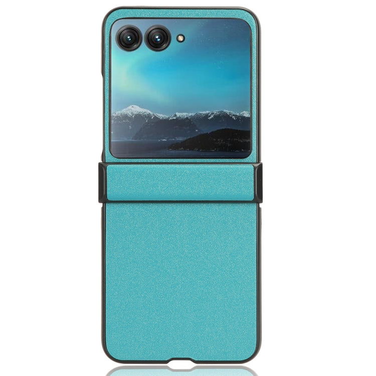 For Motorola Moto Razr 40 Ultra Sandskin Texture Phone Case(Blue) by buy2fix