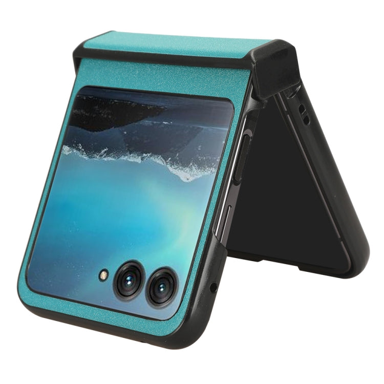 For Motorola Moto Razr 40 Ultra Sandskin Texture Phone Case(Blue) by buy2fix