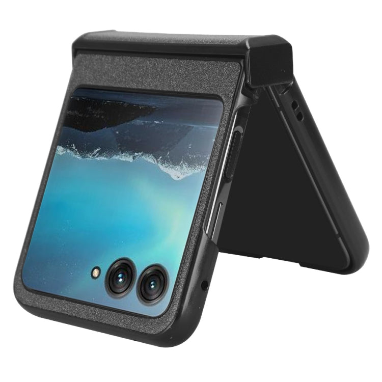 For Motorola Moto Razr 40 Ultra Sandskin Texture Phone Case(Grey) by buy2fix