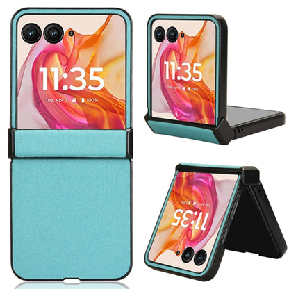 For Motorola Razr 50 Ultra Sandskin Texture Phone Case(Blue) by buy2fix