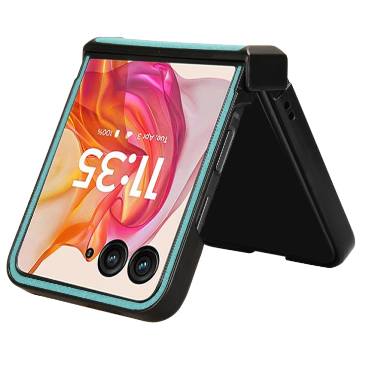 For Motorola Razr 50 Ultra Sandskin Texture Phone Case(Blue) by buy2fix