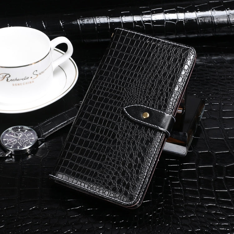 For vivo X100 idewei Crocodile Texture Leather Phone Case(Black) - vivo Cases by idewei | Online Shopping UK | buy2fix