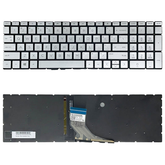 For HP 15m-DR / 15m-DS US Version Laptop Backlight Keyboard(Silver) by buy2fix